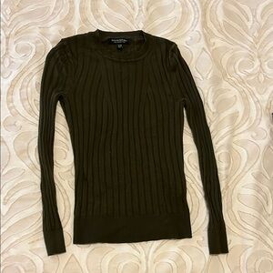 Banana Republic Dark Green Ribbed Sweater